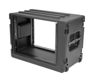SKB 1SKB-R8SW 8U rSeries Shallow Rolling Rack Case with Wheels